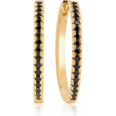 Sif Jakobs Ellera X-Grande Earrings - Gold/Black