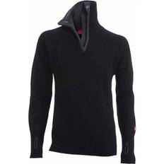Overdeler Ulvang Rav Sweater w/zip Unisex - Black/Charcoal Melange