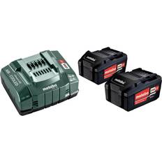 Ladere Batterier & Ladere Metabo Basic Set 2x5.2Ah