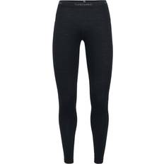 Women Base Layer Pants Icebreaker Merino 200 Oasis Thermal Leggings Women - Black