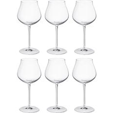 Georg Jensen Set of 6 Crystal Red Wine Glasses in Clear