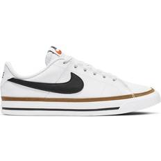 Nike Children's Shoes Nike Court Legacy GS - White/Black/Desert Ochre/Gum Light Brown