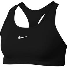 M BHs Nike Dri-Fit Swoosh 1-Piece Pad Sports Bra - Black/White