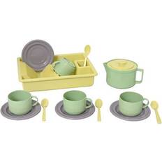 Plasto Kjøkkenleker Plasto I M Green Coffee Tableware with Dish Rack