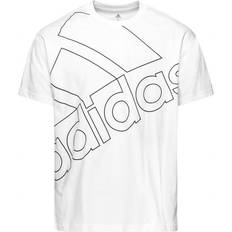 Adidas Unisex T-skjorter & Singleter Adidas Giant Logo T-shirt Unisex - White/Black