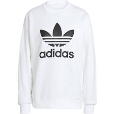 Adidas Herren - Sweatshirts Pullover adidas Women's Trefoil Crew Sweatshirt - White