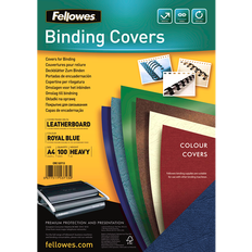 Bindezubehör Fellowes Leathergrain Binding Covers Royal Blue A4