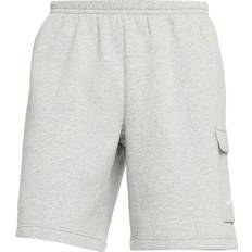 Fleece Shorts Nike Club Cargo Shorts - Dark Grey Heather/Matte Silver/White