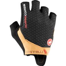 Castelli Herren Handschuhe Castelli Rosso Corsa Pro V Cycling Gloves Men - Black/Tan