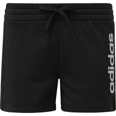 Adidas Women's Essentials Linear Logo Shorts - Black/White