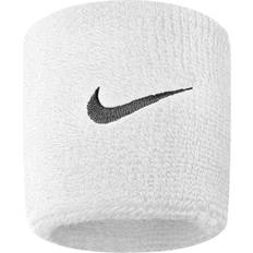 Tennis - Weiß Bekleidung Nike Swoosh Wristband 2-pack - White/Black