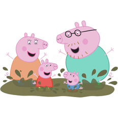 RoomMates Pegga Pig & Family Muddy Puddles Giants Wall Decals