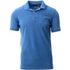 Superdry Original & Vintage Organic Cotton Vintage Destroyed Pique Polo Shirt - Heraldic Blue