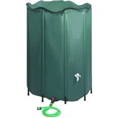 Hage & Utemiljø vidaXL Rain Barrel Foldable with Crane 1500L