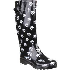 Cotswold Collection Dog Paw Welly - Black