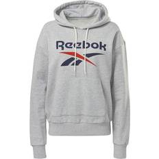 Reebok Identity Logo French Terry Hoodie Women - Medium Grey Heather