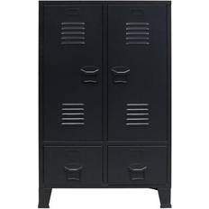 Schwarz Kleiderschränke vidaXL 245960 Kleiderschrank 67x107cm