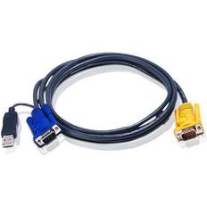 USB A-VGA/VGA 1.8m