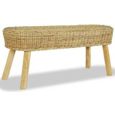 Rattan Sitzbänke vidaXL 244579 Aufbewahrungskommode 110x45cm