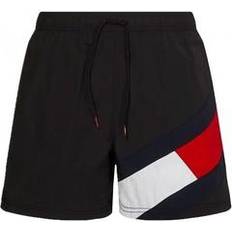 XXS Badehosen Tommy Hilfiger Signature Flag Swim Shorts - Black