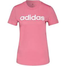 Adidas Women's Loungewear Essentials Slim Logo T-shirt - Rose Tone/White