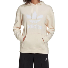 Adidas Women's Adicolor Trefoil Hoodie - Wonder White