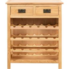 Natural Liquor Cabinets vidaXL 247043 Liquor Cabinet 28.3x35.4"