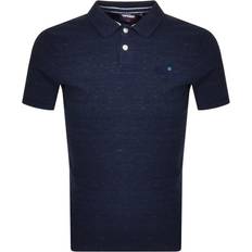 Superdry Classic Pique Short Sleeve Polo Shirt - Montana Blue Grit