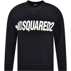 DSquared2 Herren Pullover DSquared2 Metal Leaf Crewneck Sweatshirt - Black