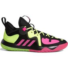 Multicolored - Women Basketball Shoes adidas Harden Stepback 2.0 - Core Black/Shock Pink/Team Solar Yellow