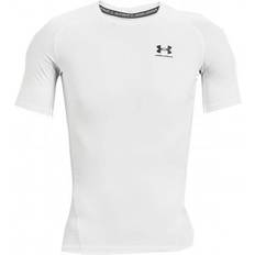 Under Armour Herren Bekleidung Under Armour Men's HeatGear Short Sleeve T-shirt - White/Black