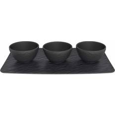 Villeroy & Boch Manufacture Rock Tapas Set Serving 4pcs