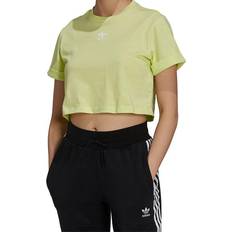 Adidas Women's Adicolor Essentials Crop Top - Pulse Yellow