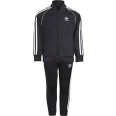 Tracksuits Children's Clothing Adidas Kid's Adicolor SST Tracksuit - Black/White (H25260)