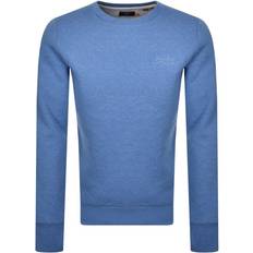 Superdry Orange Label Classic Crew Sweatshirt - Bright Blue Grit