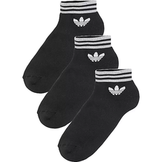 Socken Adidas Trefoil Ankle Socks 3-pack - Black/White