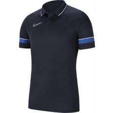 Nike Academy 21 Polo Shirt Men - Obsidian/White/Royal Blue/White