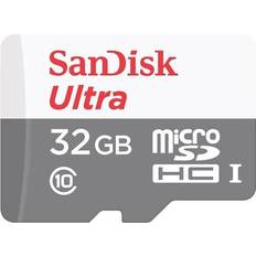 32 GB Minnekort & minnepenner SanDisk Ultra microSDHC Class 10 UHS-I 100/10MB/s 32GB