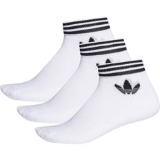 Unterwäsche reduziert Adidas Trefoil Ankle Socks 3-pack - White/Black