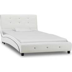 vidaXL Bed with Memory Foam Mattress 69.5cm Bettrahmen 90x200cm