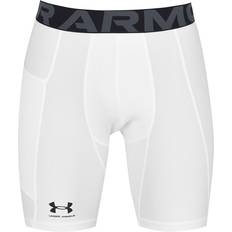 Herre - Hvite Shorts Under Armour HeatGear Armour Compression Shorts Men - White