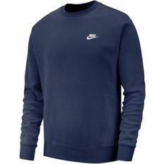 Nike Herren - L - Sweatshirts Pullover Nike Sportswear Club Fleece - Midnight Navy/White