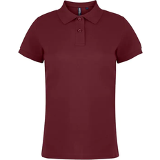 ASQUITH & FOX Women’s Classic Fit Polo Shirt - Burgundy