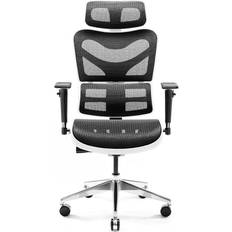 Stoff Gaming-Stühle Diablo V-Commander Gaming Chairs - Black/White