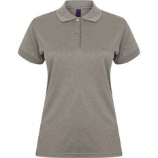 Henbury Ladies Coolplus Polo Shirt - Heather Grey