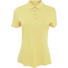 Adidas Teamwear Womens Lightweight Short Sleeve Polo Shirt - Light Yellow
