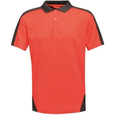 Regatta Contrast Coolweave Polo Shirt - Classic Red/Black