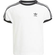Oberteile Adidas Kid's Adicolor 3-Stripes T-shirt - White/Black (H31181)