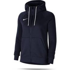 Nike Blau - Damen Pullover Nike Women's Team Club 20 Full Zip Hoodie - Obsidian/White