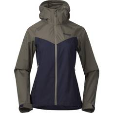 Blå - Dame Jakker Bergans Microlight W Jacket - Dark Navy/Green Mud